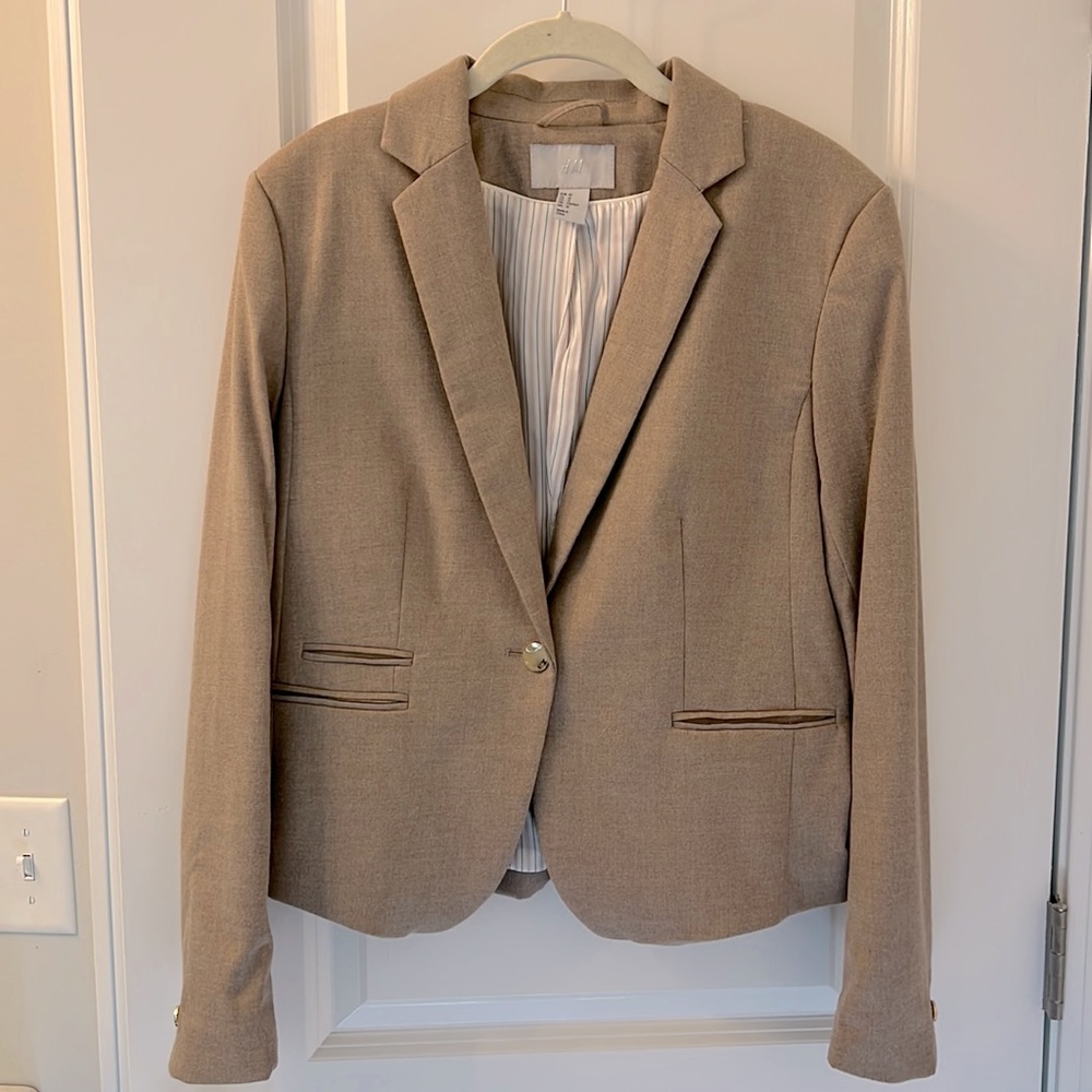 H&M Tan Blazer size 12
